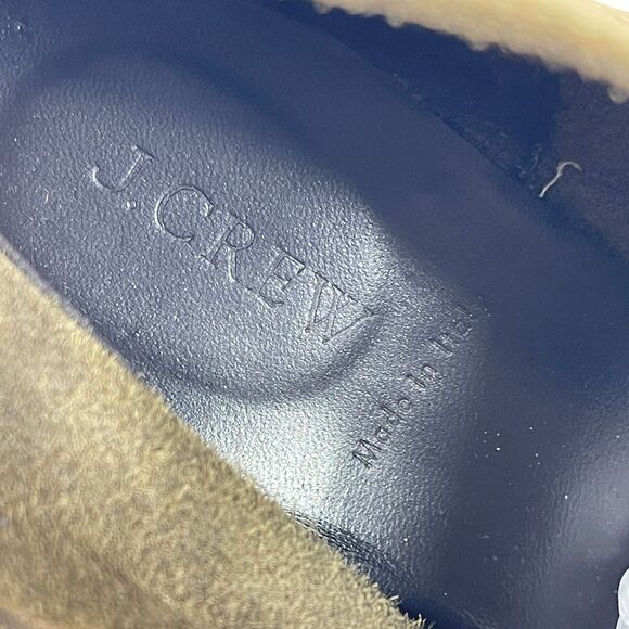 J.Crew MacAlister Womens Bootie Sz 12 Olive Green Suede Leather Wedge Ankle Boot - Picture 11 of 11